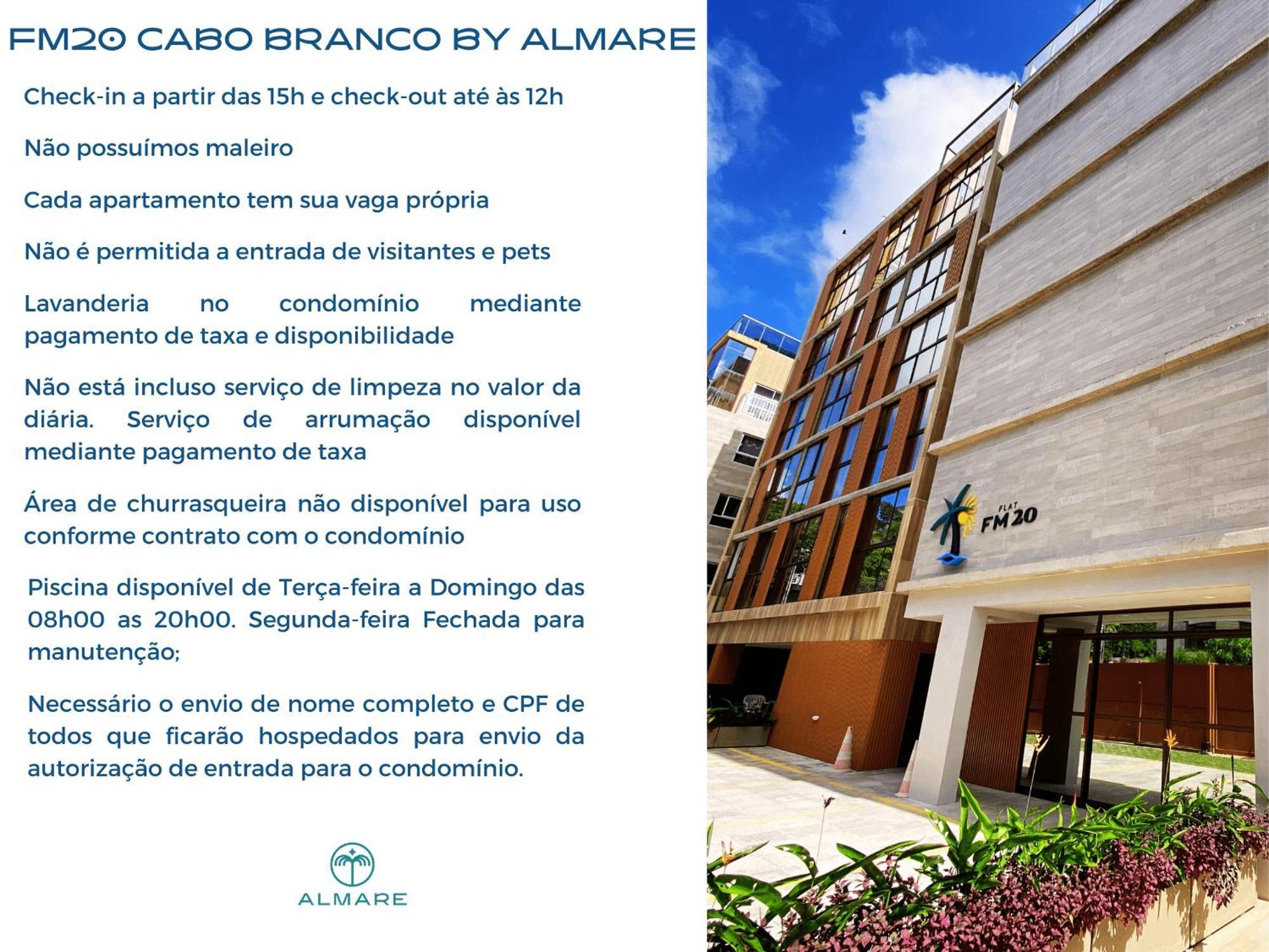 Flat Fm20 Cabo Branco Stilo - By Almare Apartment - Joao Pessoa, Joao Pessoa